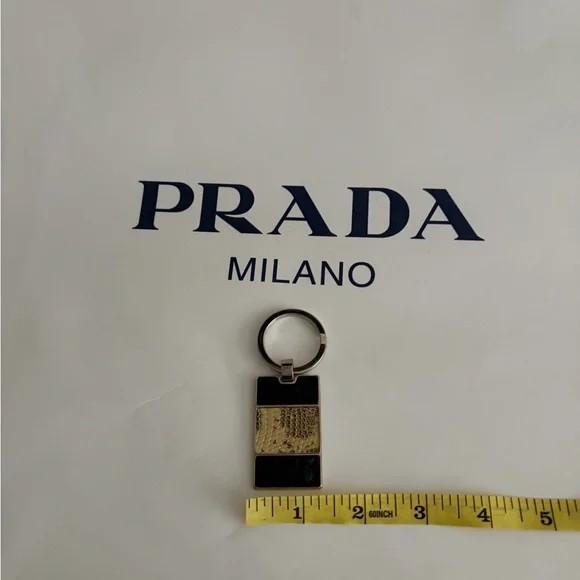 Prada Exotic Skins with Stainless Steel Keychain - Picture 6 of 6